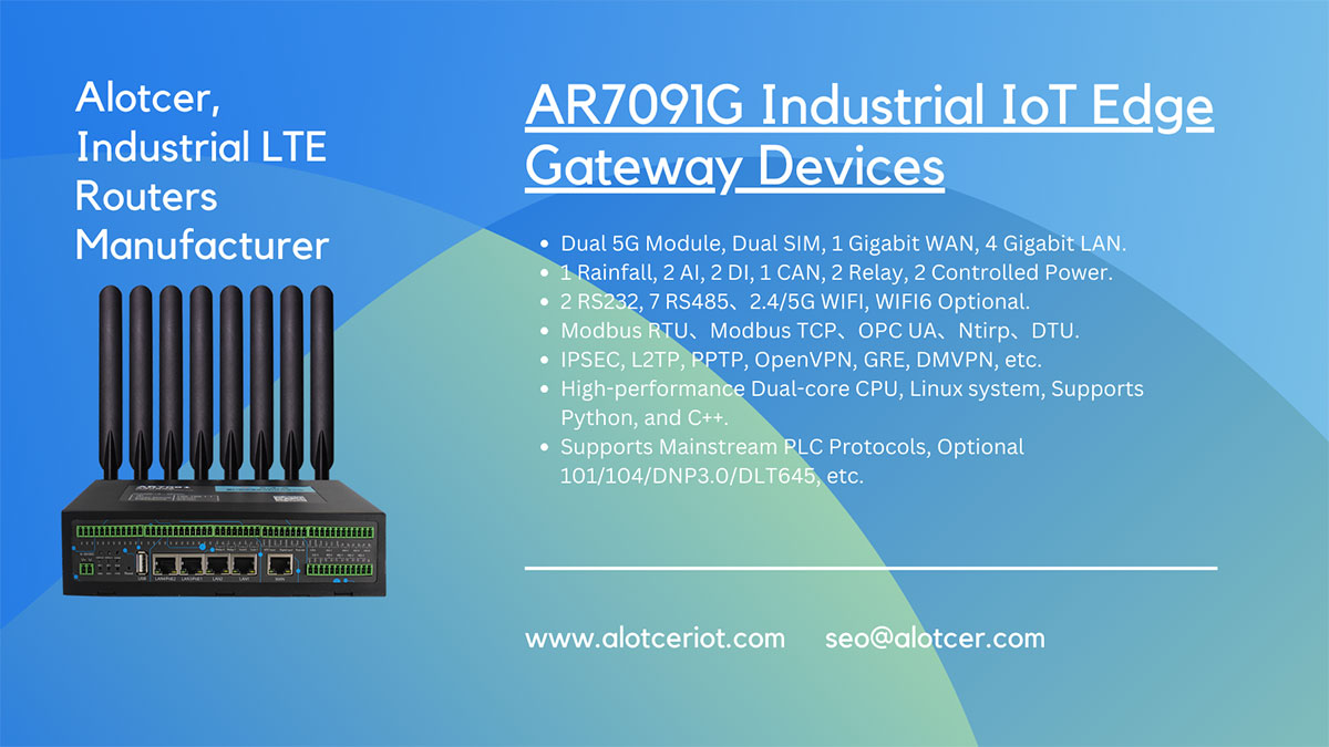 AR7091G Industrial IoT Edge Gateway Devices